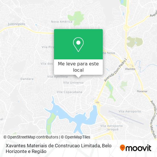 Xavantes Materiais de Construcao Limitada mapa