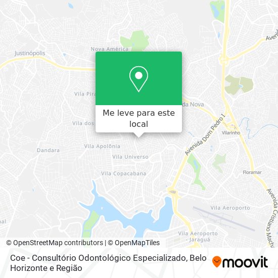 Coe - Consultório Odontológico Especializado mapa
