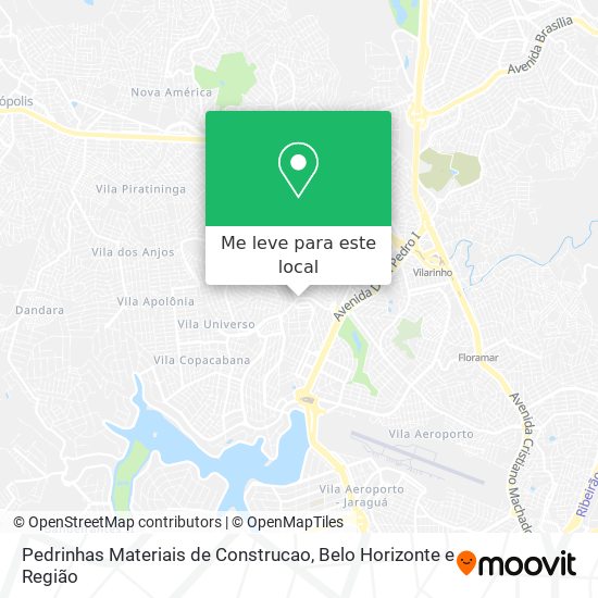Pedrinhas Materiais de Construcao mapa