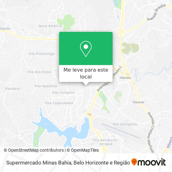 Supermercado Minas Bahia mapa