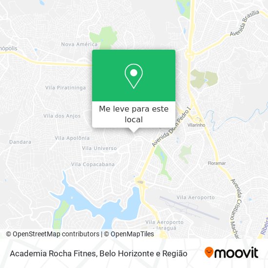 Academia Rocha Fitnes mapa