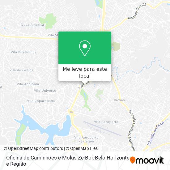 Oficina de Caminhões e Molas Zé Boi mapa