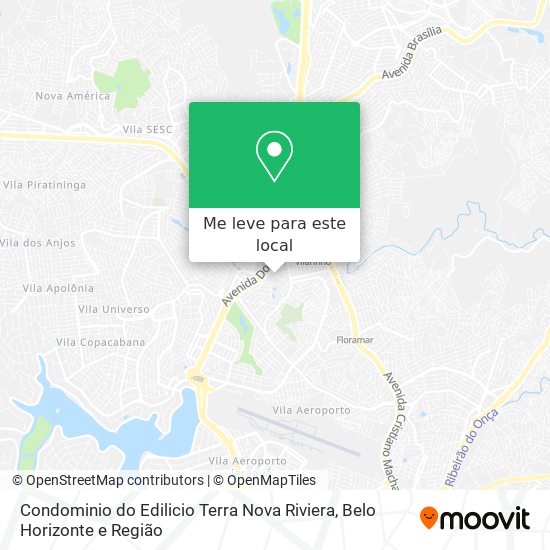 Condominio do Edilicio Terra Nova Riviera mapa