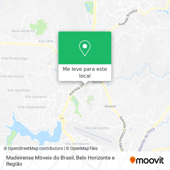 Madeirense Móveis do Brasil mapa