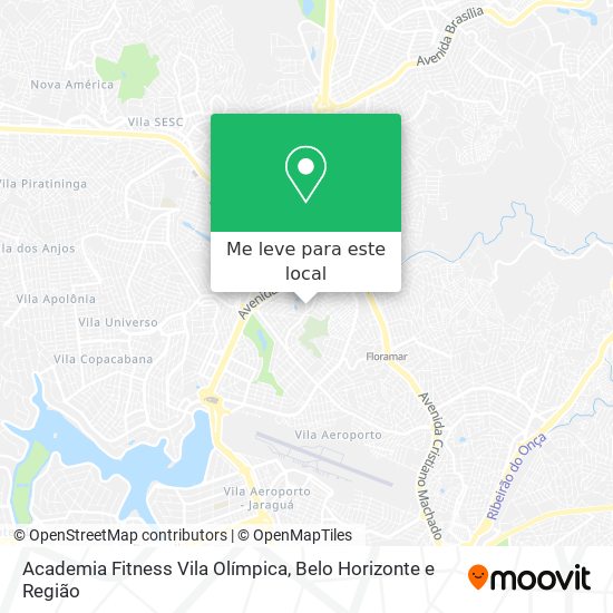 Academia Fitness Vila Olímpica mapa