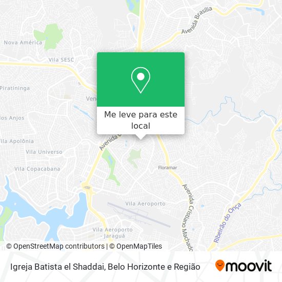Igreja Batista el Shaddai mapa
