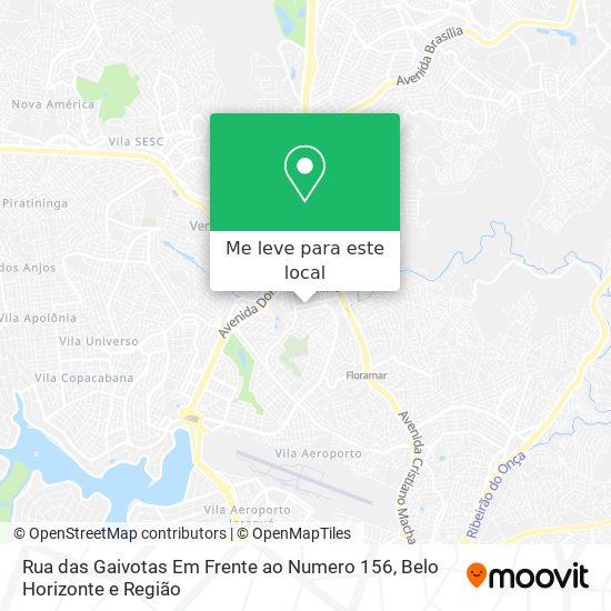 Rua das Gaivotas Em Frente ao Numero 156 mapa