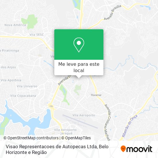 Visao Representacoes de Autopecas Ltda mapa