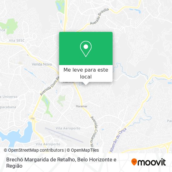 Brechó Margarida de Retalho mapa