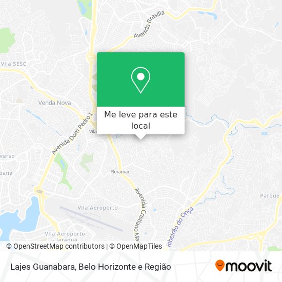 Lajes Guanabara mapa