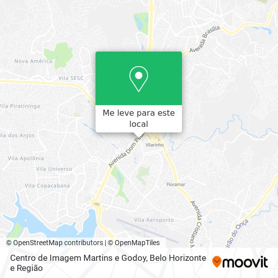 Centro de Imagem Martins e Godoy mapa