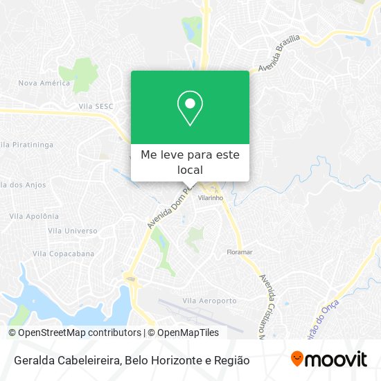 Geralda Cabeleireira mapa