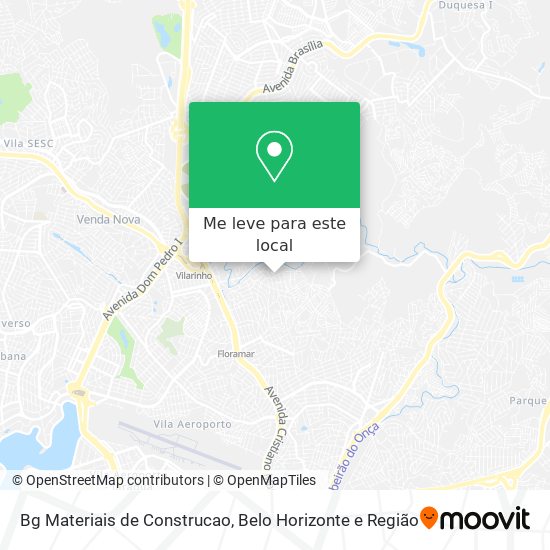 Bg Materiais de Construcao mapa