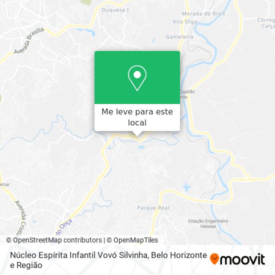 Núcleo Espírita Infantil Vovó Silvinha mapa