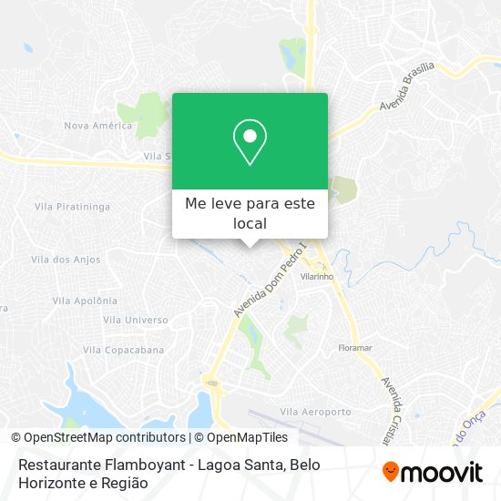 Restaurante Flamboyant - Lagoa Santa mapa