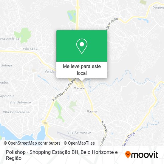 Polishop - Shopping Estação BH mapa