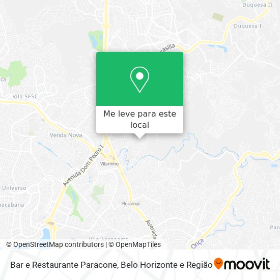Bar e Restaurante Paracone mapa