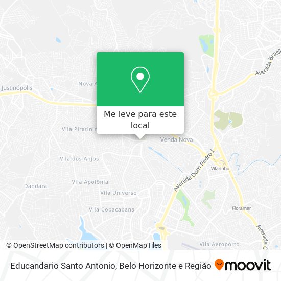 Educandario Santo Antonio mapa