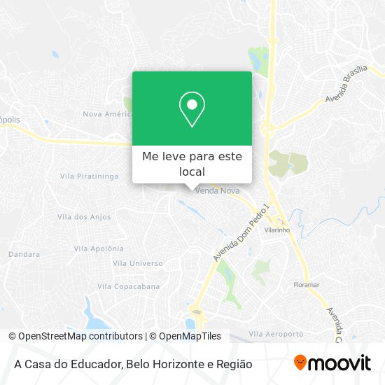 A Casa do Educador mapa