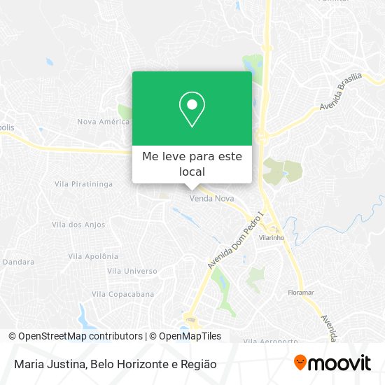 Maria Justina mapa