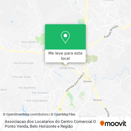 Associacao dos Locatarios do Centro Comercial O Ponto Venda mapa