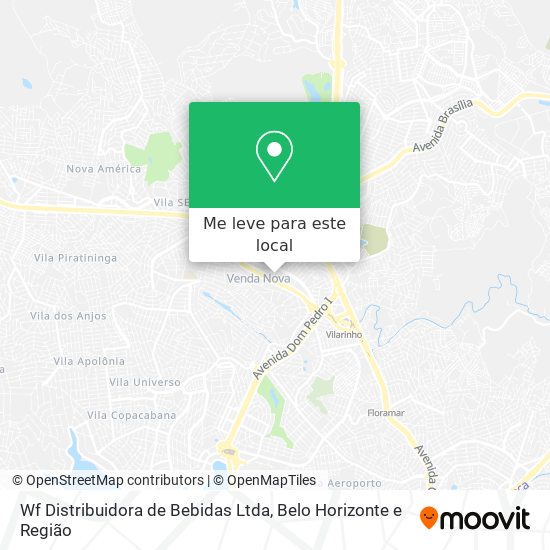 Wf Distribuidora de Bebidas Ltda mapa