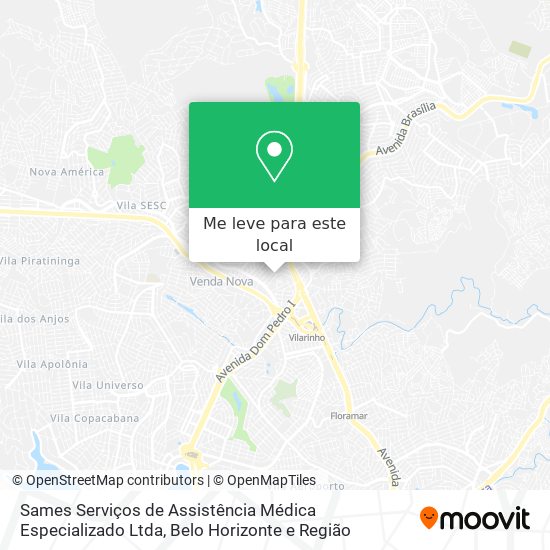 Sames Serviços de Assistência Médica Especializado Ltda mapa