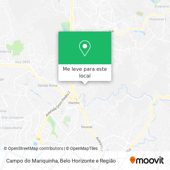 Campo do Mariquinha mapa