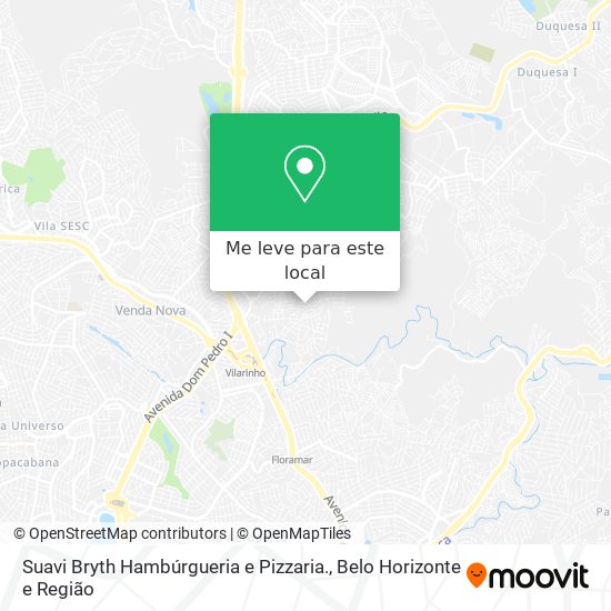 Suavi Bryth Hambúrgueria e Pizzaria. mapa