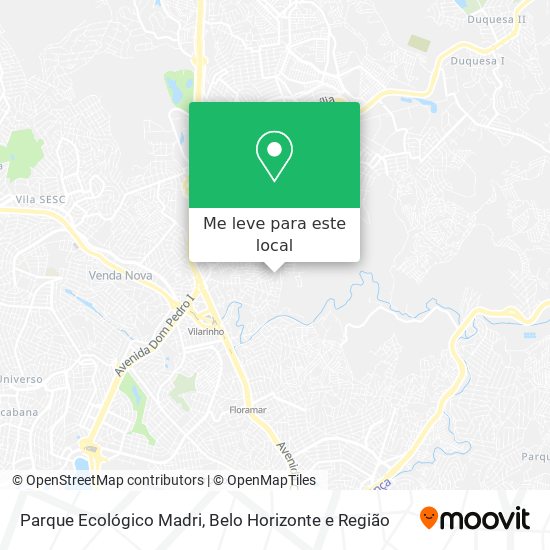 Parque Ecológico Madri mapa