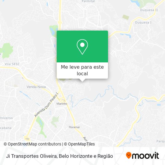 Ji Transportes Oliveira mapa