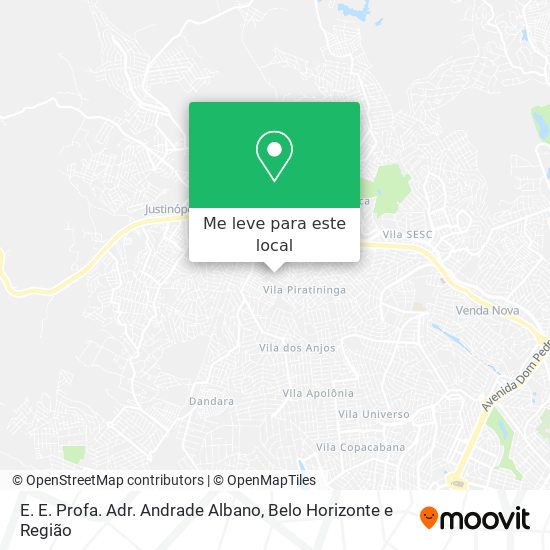 E. E. Profa. Adr. Andrade Albano mapa
