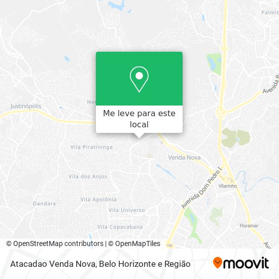 Atacadao Venda Nova mapa