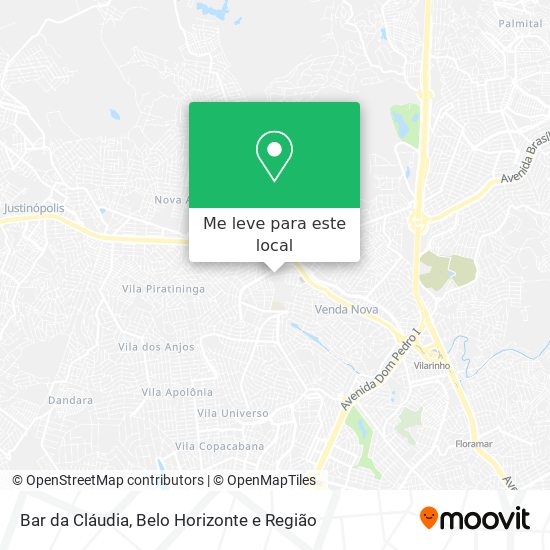 Bar da Cláudia mapa