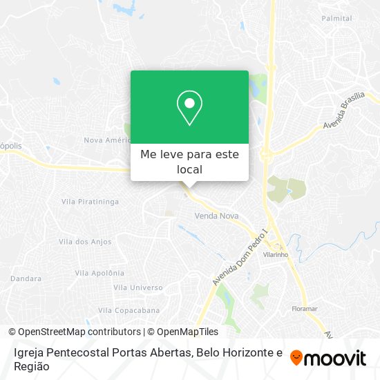 Igreja Pentecostal Portas Abertas mapa