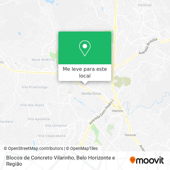 Blocos de Concreto Vilarinho mapa