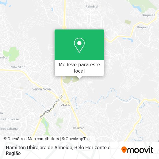 Hamilton Ubirajara de Almeida mapa