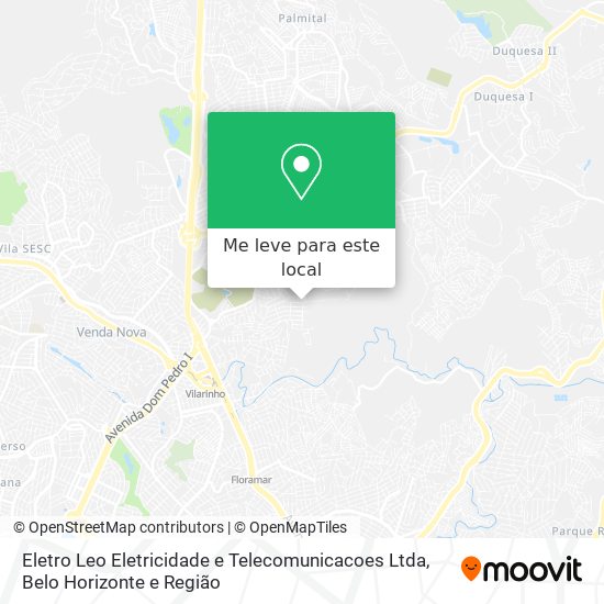 Eletro Leo Eletricidade e Telecomunicacoes Ltda mapa