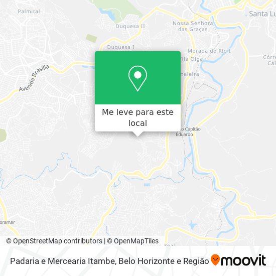 Padaria e Mercearia Itambe mapa