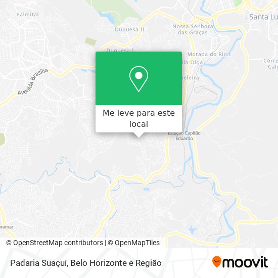 Padaria Suaçuí mapa