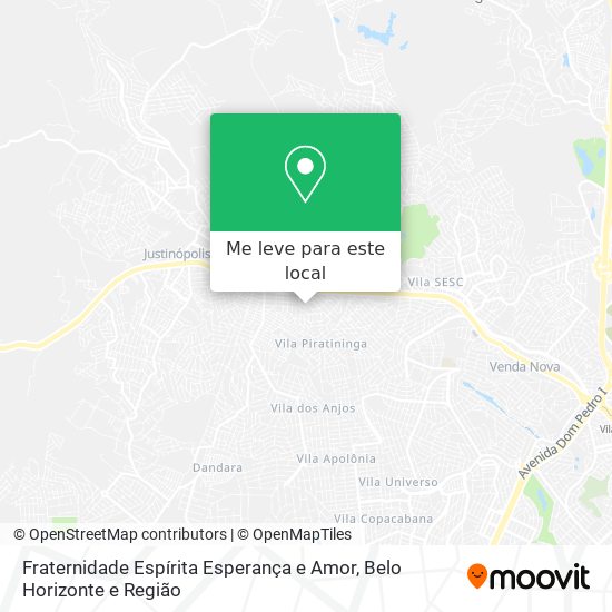 Fraternidade Espírita Esperança e Amor mapa