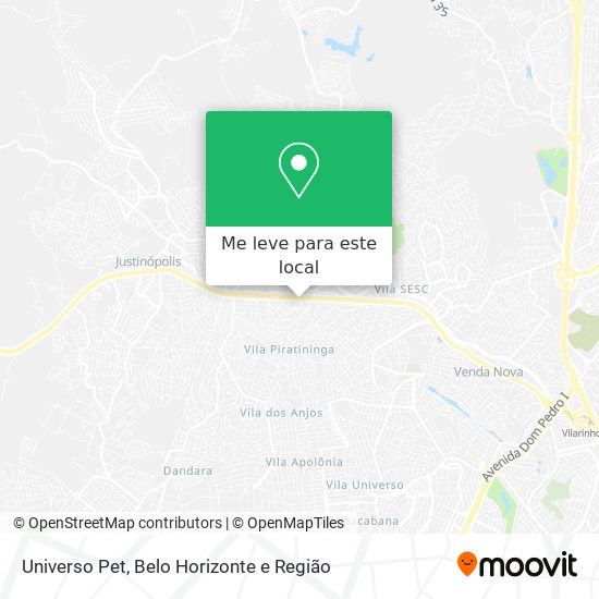 Universo Pet mapa