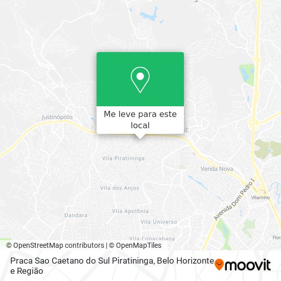 Praca Sao Caetano do Sul Piratininga mapa