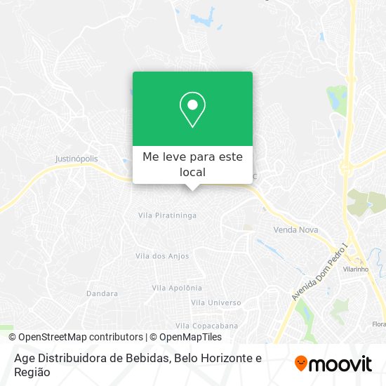 Age Distribuidora de Bebidas mapa