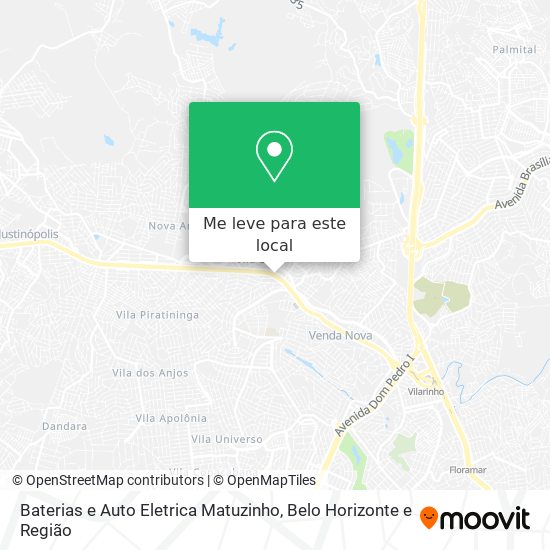 Baterias e Auto Eletrica Matuzinho mapa