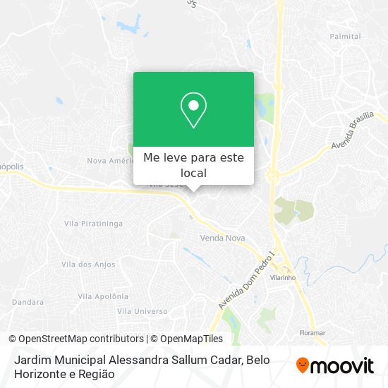 Jardim Municipal Alessandra Sallum Cadar mapa