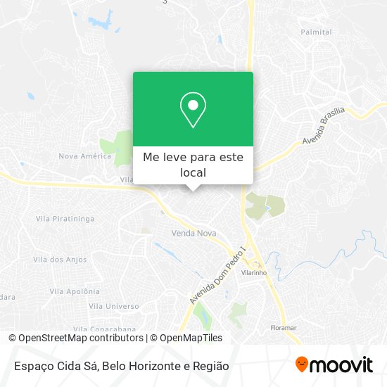 Espaço Cida Sá mapa