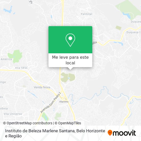 Instituto de Beleza Marlene Santana mapa