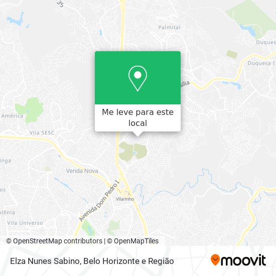 Elza Nunes Sabino mapa