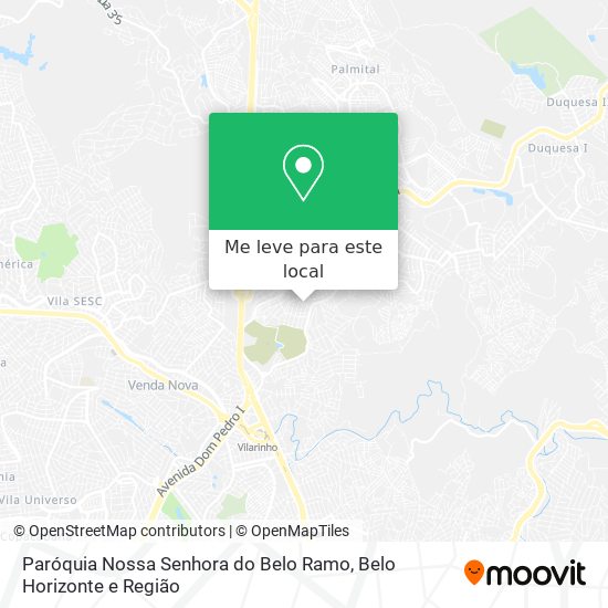 Paróquia Nossa Senhora do Belo Ramo mapa